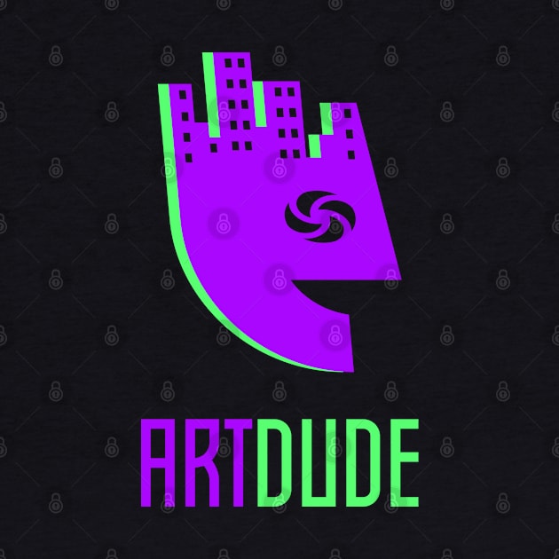 YourArtDude Logo In Purple And Lime by yourartdude